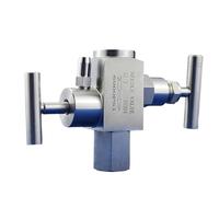 PAJPXPCD 1PC Stainless Steel High Pressure Multi-Function Needle Valve 1/2" - M20*1.5 Pressure Gauge Needle Globe Valve