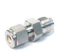 PAJPXPCD 3/4" VCR Male to 1/2" Tube Double Ferrule Compression SUS 316L Stainless Pipe Fitting Coupler
