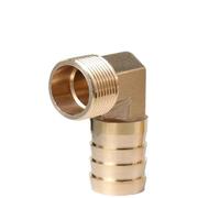 PAJPXPCD Brass Hose Fitting 25mm Tail 1/8" 1/4" 3/8" 1/2" 3/4" 1" Male Female Thread Copper Connector Coupler(PL,25MM Barb_3/4")