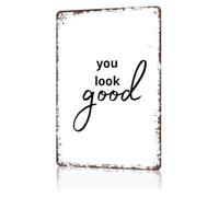 PAJPXPCD Cool Metal Sign You Look School Tin Panel For Den Library Closet Camper RV Travel Trailer Decor 8 X 12 inch