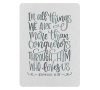 PAJPXPCD Distressed Metal Sign Overwhelming Victory Artwork For Apartment Condo Rv Camper Cabin Dorm 8 X 12 inch