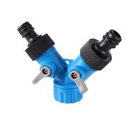 PAJPXPCD Drip Irrigation Fittings Ball Valve and Cold Water Stop Y-Valve Distributor with Nipple Connector 2-Port Agricultural Quick Connector 1 Water Cooling Connector