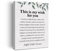 PAJPXPCD "This is My Wish for You Inspirational Wall-Art - Uplifting Blessing Quote Print for Office, Living Room, Home Decor & Encouragement Gift(Framed,08x12inch(20x30cm))