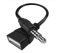 Pak Cougar USB to Jack Adapter, 3.5mm Male Car AUX Audio Jack Plug to USB 2.0 Female Converter, MP3 Decoding Function