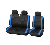 PAKAGVTTB Seat Covers 2+1 Seat Covers Car Seat Cover For Transporter/Van Universal For 2+1 Car Seater Truck Interior For Master 3 Seater Car Seat Protectors(BLUE)