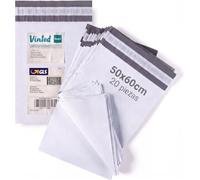 PAKICO | 20 Packaging Bags 50 x 60 cm | Grey Opaque Mailing Mixed Size Postal Parce Large Shipping Messenger Bag