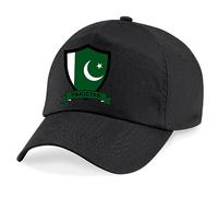 Pakistan Cricket Embroidered Baseball Cap International Cricket Sport Your Country Embroidery (Black)