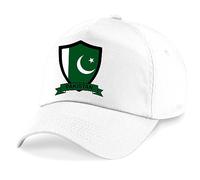 Pakistan Cricket Embroidered Baseball Cap International Cricket Sport Your Country Embroidery (White)