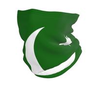 Pakistan Flag Pattern Multifunctional Elastic Neck Warmer Scarf Adjustable Balaclava Outdoor Essential Versatile Neck Gaiter Police Military Windproof Mask Outdoor Sports Gear
