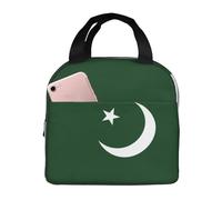 Pakistan Flag Print Portable Lunch Bag Reusable Lunch Bag for Men or Women Perfect for Office Picnic Travel