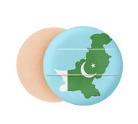 Pakistan Map Plate National Flag Country Air Cushion Makeup Foundation Sponge Powder Puff