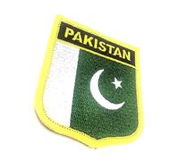 Pakistan Pakistani Asia Flag Iron On Embroidered Fabric Sew On Patch Pack of 1