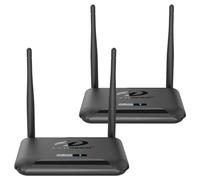 PAKITE Wireless HDMI Transmitter and Receiver, HDMI Loop-Out, IR Remote Extender, Range 200M/657FT, 1 TX to 4 RXs, 1080P 60HZ, Streaming Video from STB, Laptop, PC, Netflix, Youtube to TV, Projector