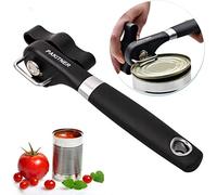 PAKITNER Safe Cut Can Opener - Smooth Edge Manual Can Opener, Ergonomic, Food Grade Stainless Steel