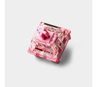 PAKJEL KTT Rose/Strawberry Switches, 3Pin 45g Linear Pink Transparent Switch for Gaming Mechanical Keyboard (Color : Rose, Size : 90PCS)