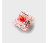 PAKJEL KTT Rose/Strawberry Switches, 3Pin 45g Linear Pink Transparent Switch for Gaming Mechanical Keyboard (Color : Strawberry, Size : 110PCS)