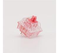PAKJEL KTT Strawberry Switch V2, 5Pin Linear Pink Clear Pre-Lubed Switch for Mechanical Keyboard (Size : 90PCS)
