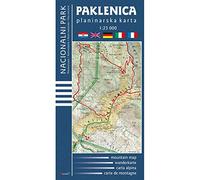 Paklenica National Park mountain map 1:25,000 Croatia