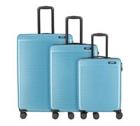 Paklite Sienna 4 wheels Suitcase set 3-piece blue