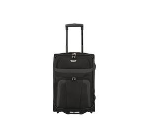 paklite soft shell cabin suitcase with 2 wheels, small suitcase, ORLANDO, classic carry on cabin trolley in timeless design, 53 cm, 37 liters