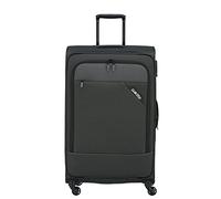 paklite travel large suitcase 4 wheels, soft shell wheeled suitcase, expandable, DERBY, trolley with expansion fold, TSA lock, 77 cm, 102 - 115 l