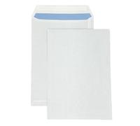 PAKNOR® 50 x White Shipping Envelopes DIN C4 229 x 324 mm 90 g Envelopes without Window Straight Flap Self-Adhesive Envelopes Large Letter A4 Brown Letter Envelopes C4 Business Envelopes (White, C4
