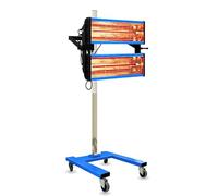 pakowin Infrared Paint Drying Lamp, 2x1050W 220V Shortwave Infrared Paint Heating Dryer Light for Car Spray Baking Booth