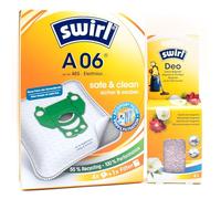 PakTrade 4 Vacuum Cleaner Bags + Deodorant Beads Compatible with Progress P 58, PC 6110, 6130, Thomas Pico EL | Compatible with Swirl A06 - A 06 | 4 Bags, Air Freshener, Accessories, Spare Parts