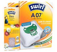 PakTrade 8 Vacuum Cleaner Bags + Deodorant Beads Compatible with Electrolux ECE 3ANIMAL, POW24TRIO | Compatible with Swirl A07 - A 07 | 8 Bags, Air Freshener, Accessories, Spare Parts