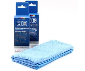 PakTrade Care set: 12 Descaling Tablets For Coffee Machines + Microfiber Cloth, compatible with Bosch, Siemens Tassimo, 00311864, 00311974, 310967, 311974, Tassimo, TCZ6002, TCZ6002, TCZ6004