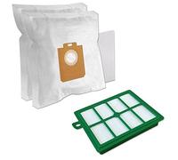 PakTrade SET - HEPA Filter + 10 Vacuum Cleaner Dust Bags For PHILIPS Performer FC 9195, FC 9192/01 Eco, JEWEL FC 9067/1, FC 9070, FC 9071