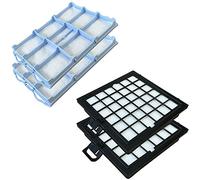 PakTrade SUPER SET - 2 HEPA Filter + 2 Motor Protection Filter compatible with SIEMENS BOSCH VS08G... / BSG8... Series