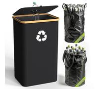 Pakusane Indoor Recycle Bin,Large 26 Gallon 100L Recycling Bin with Reusable Inner Bag Bottle Can Glass Waste Plastice Kitchen Home