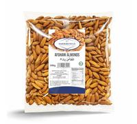 Pakwatan Dried Fruits Whole Raw Afghan Almonds Nuts - Afghani Badaam Snacking Baking Cooking and Daily Kitchen Use (500g)