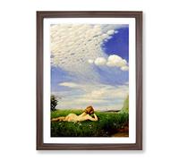 Pal Merse Skylark Classic Painting Framed Print | A2 Walnut Framed Wall Art | Ready to Hang | Classic Historical Picture | Living Room Bedroom Lounge Office