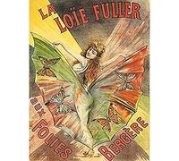 Pal Singer Loie Fuller Folies Bergere Show Advert Art Print Canvas Premium Wall Decor Poster Mural
