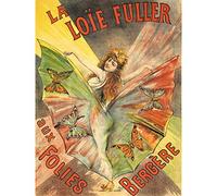 Pal Singer Loie Fuller Folies Bergere Show Advert Large Wall Art Print Canvas Premium Mural