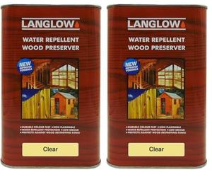 Palace 1101500 Langlow Wood Preserver, Clear, 1 Litre (Pack of 2)