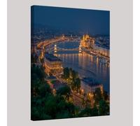 Palace Architecture Canvas Wall Art Bustling city 70 x 50 cm Framed Print Poster Modern Aesthetic Artwork Ready to Hang for Living Room Dining Office