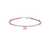 Palace Bell de Cheville en Argent Sterling Femme Corde Rouge Cloche Chaîne de Jambe de Ancien de Cheville