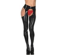 Palace Civet Latex Catsuit Gummi Rubber Fancy Leggings 0.4MM - Black - XS