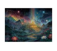 Palace Clouds Flowers Jigsaw Puzzle, 1000 Pcs Indoor Adult Game
