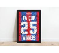 Palace FA Cup 2025 Squad Signed and Framed Photo Printed Autograph Winners Crystal