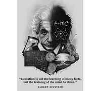 Palace Learning Albert Einstein Poster - Inspirational and Motivational Quote (18" x 24", Laminated)