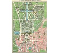 Palace of Versailles Map Journal: Vintage Map Notebook