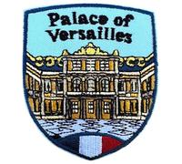 Palace of Versailles Paris France Patch Embroidered Iron-on/Sew-on Badge (3 Inch) Royal Palace with French Flag Design Travel Europe Souvenir Perfect for Backpacks, Jackets, Hats, Gifts