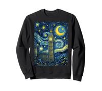 Palace of Westminster Starry Night Art History Present Sweatshirt