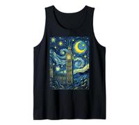 Palace of Westminster Starry Night Art History Present Tank Top