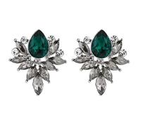 Palace Style Dark Green Earrings Shimmer with Luxurious Branches and Leaves, Suitable for Daily life, Gatherings, and Gift giving