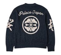 Palace x EVISU Zip Through Chunky Knit Bomber Jacket 'Indigo' P30KW049 M